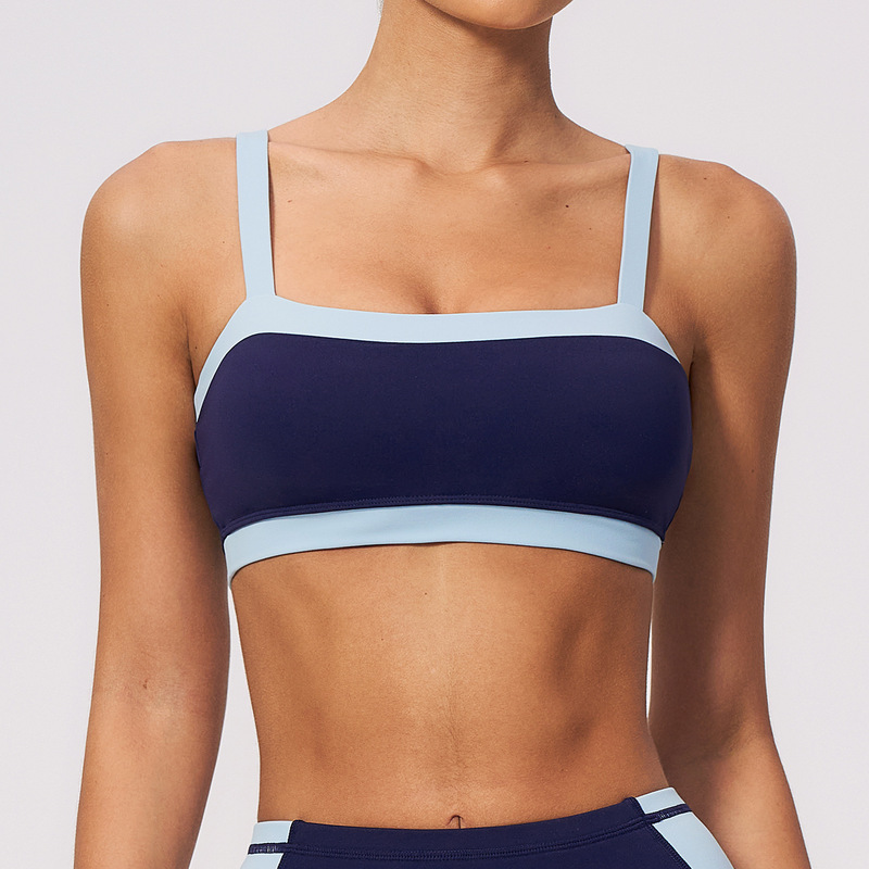Pilates Yoga Clothes - 누드 느낌 스포츠 브라 여성용 통기성
