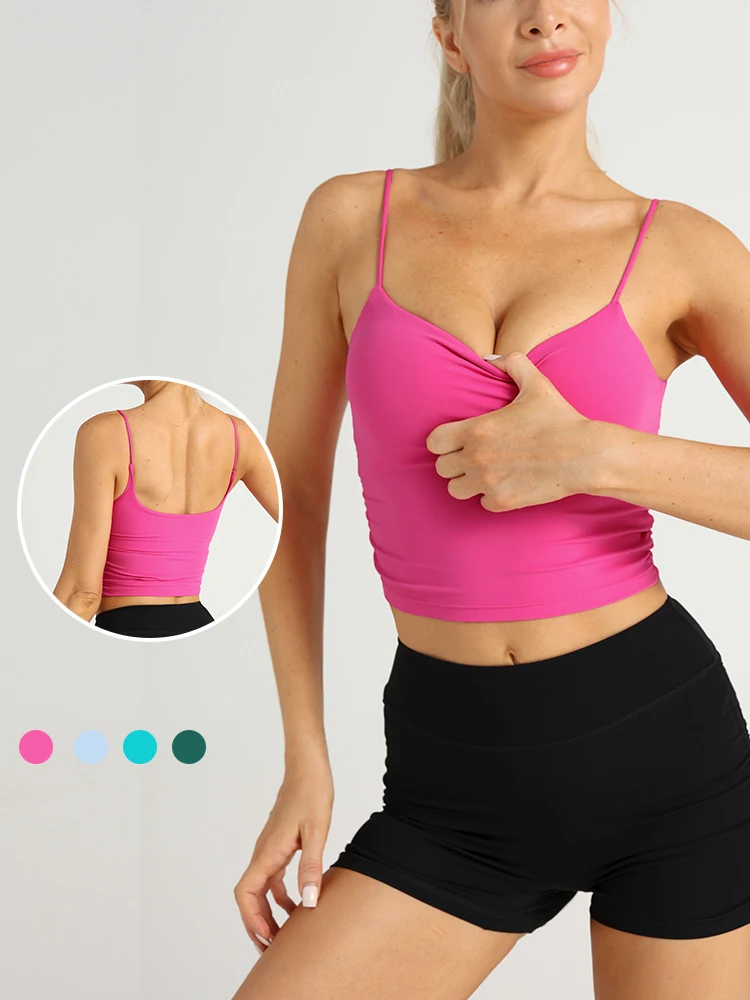 여름 슬림핏 요가 짐웨어 고탄력 탈부착 브라 패드 통기 - Pilates Yoga Clothes 리뷰 및 가격