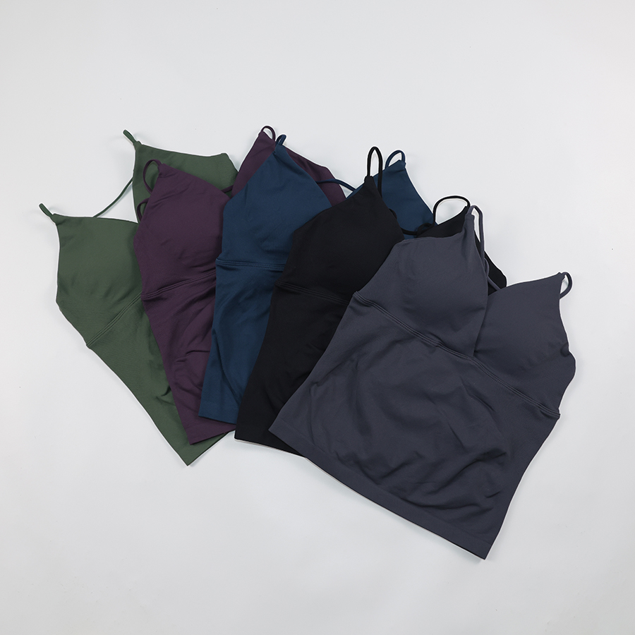 트위스트 프론트 백리스 짐 탑 여성 외출용 탑 패드 내 - Pilates Yoga Clothes 리뷰 및 가격