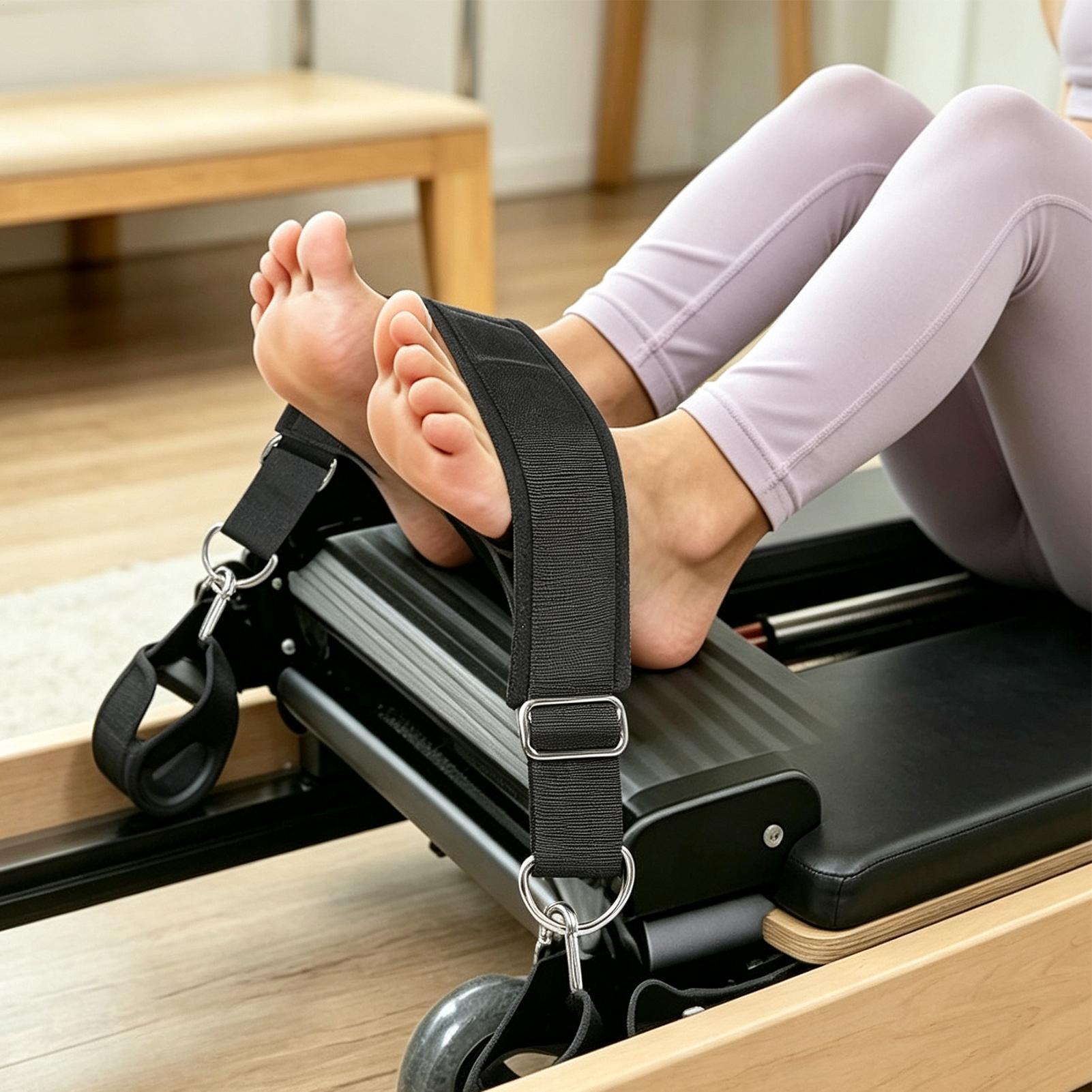 리포머 풋스트랩 더블 루프 두꺼운 논슬립 조절 가능한  - Pilates & Yoga Unleashed International Academy 리뷰 및 가격