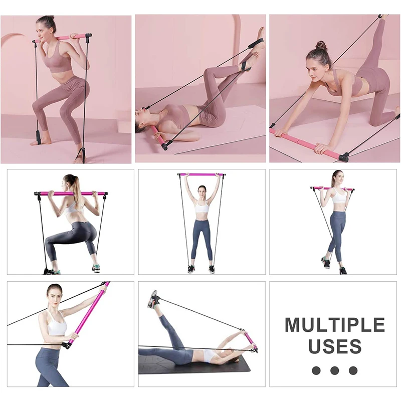 피트니스 바 요가 가슴 확장 장력 로프 백 트레이너 탄 - Pilates Yoga Combined 리뷰 및 가격
