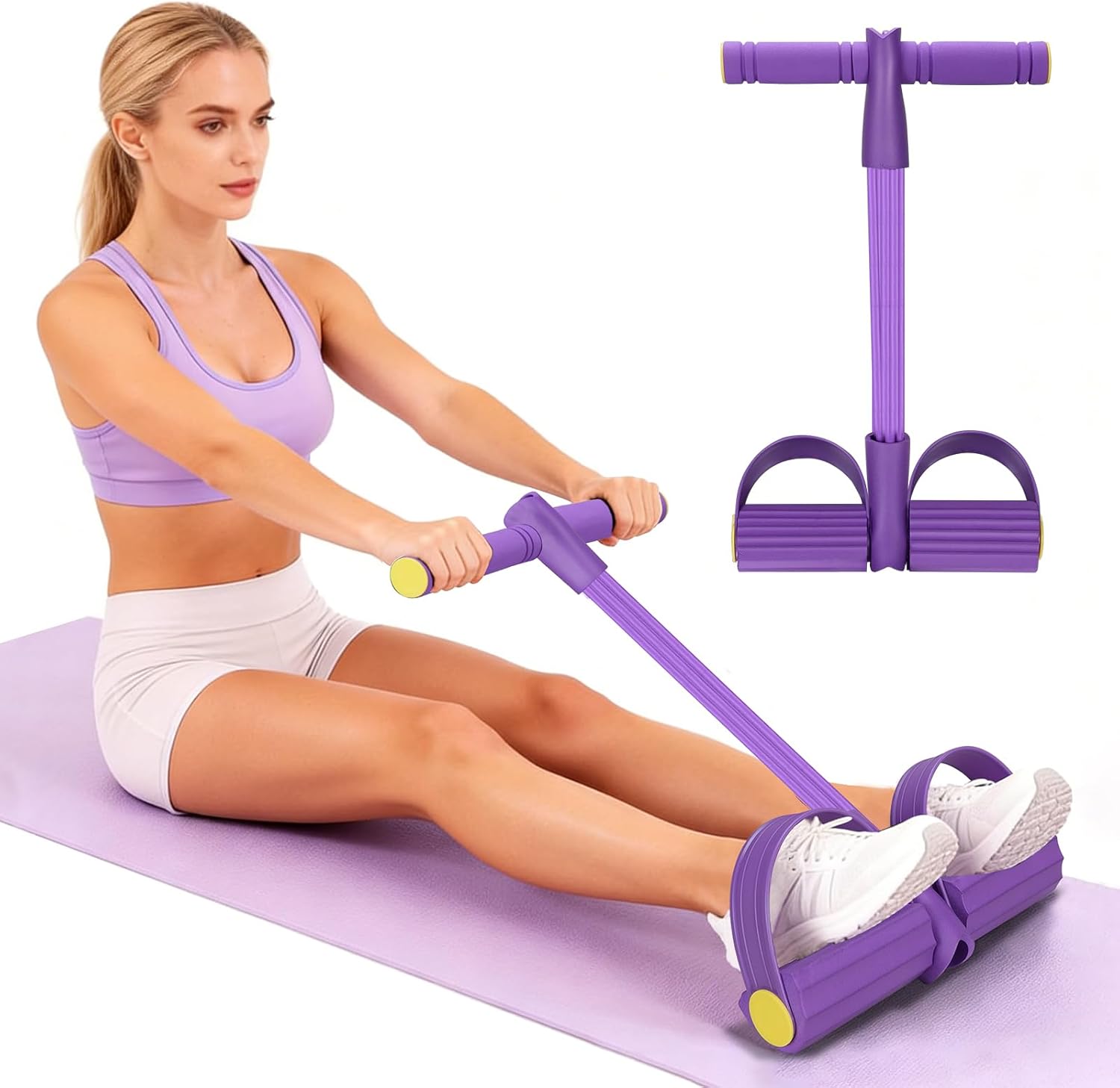 4튜브 저항 밴드 다기능 텐션 로프 피트니스 밴드 6튜 - Pilates Yoga Reformer 리뷰 및 가격